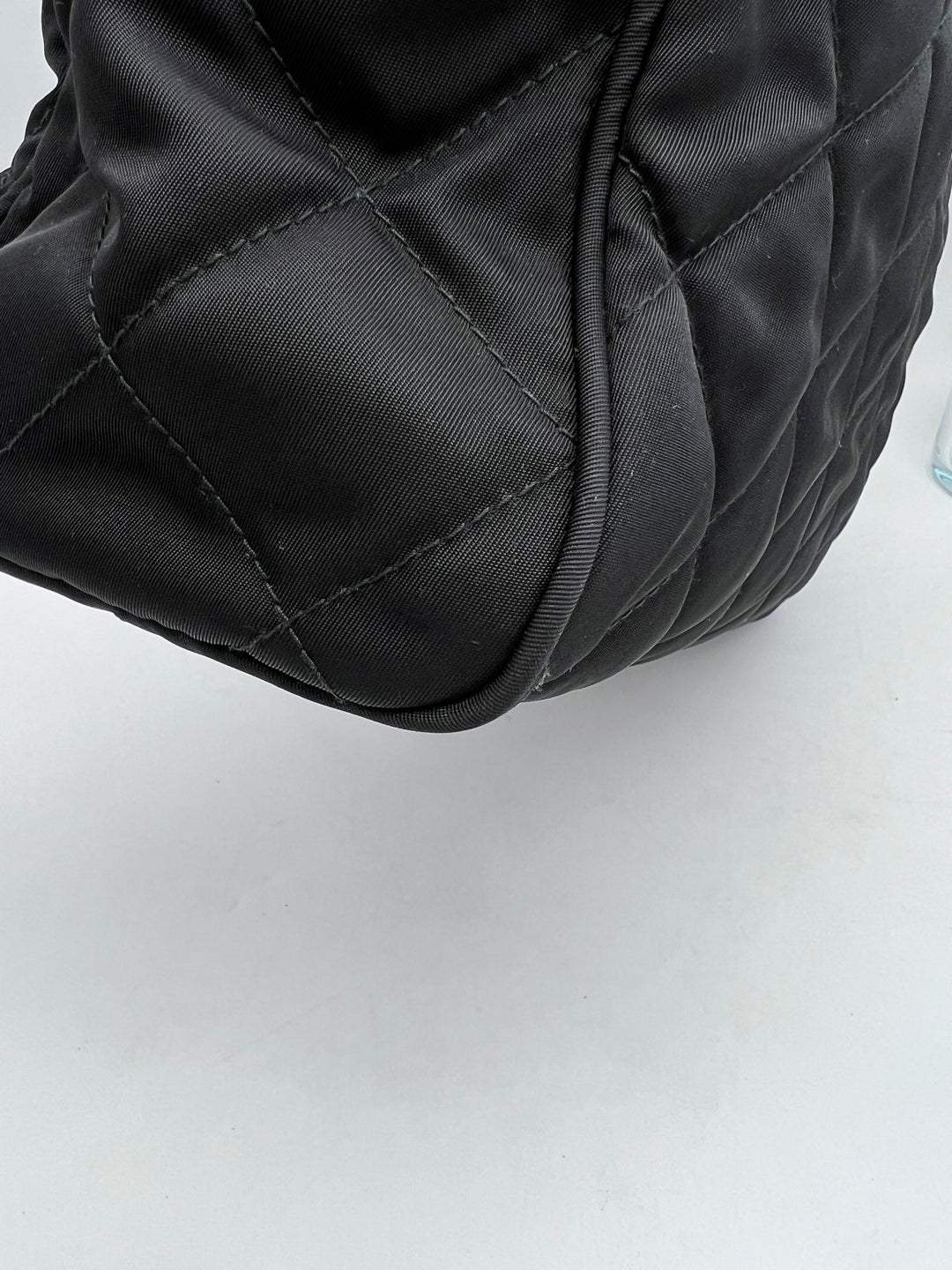 PRADA QUILTED TESSUTO CHAIN SHOULDER BAG