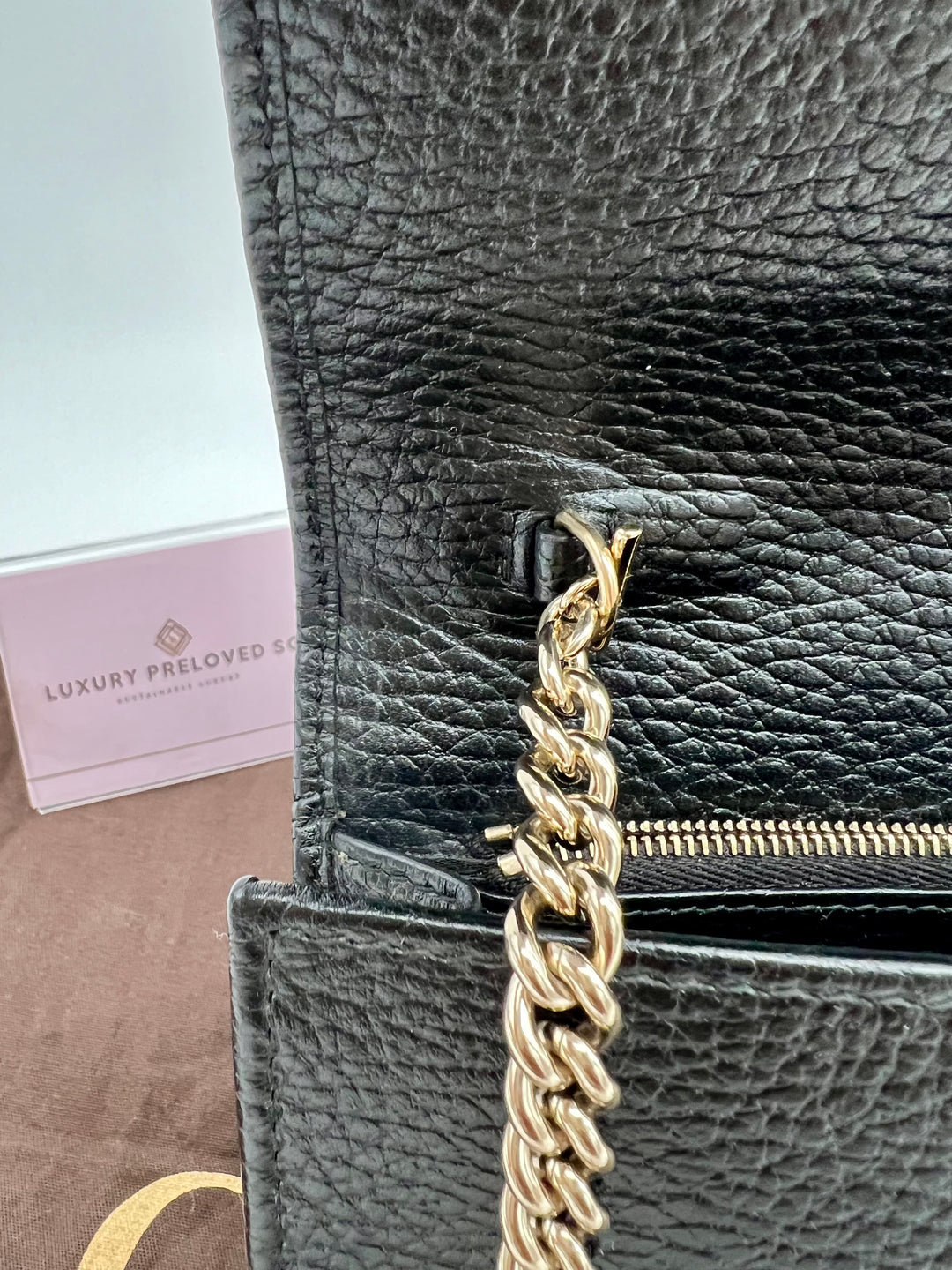GUCCI CALFSKIN INTERLOCKING WOC