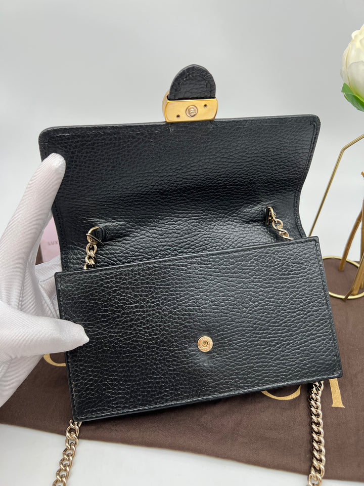 GUCCI CALFSKIN INTERLOCKING WOC