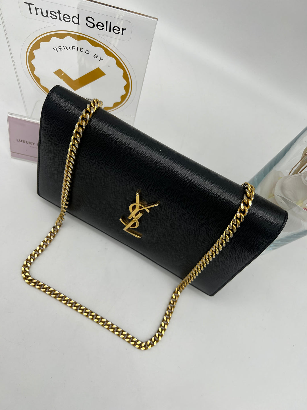 YVES SAINT LAURENT WALLET ON CHAIN