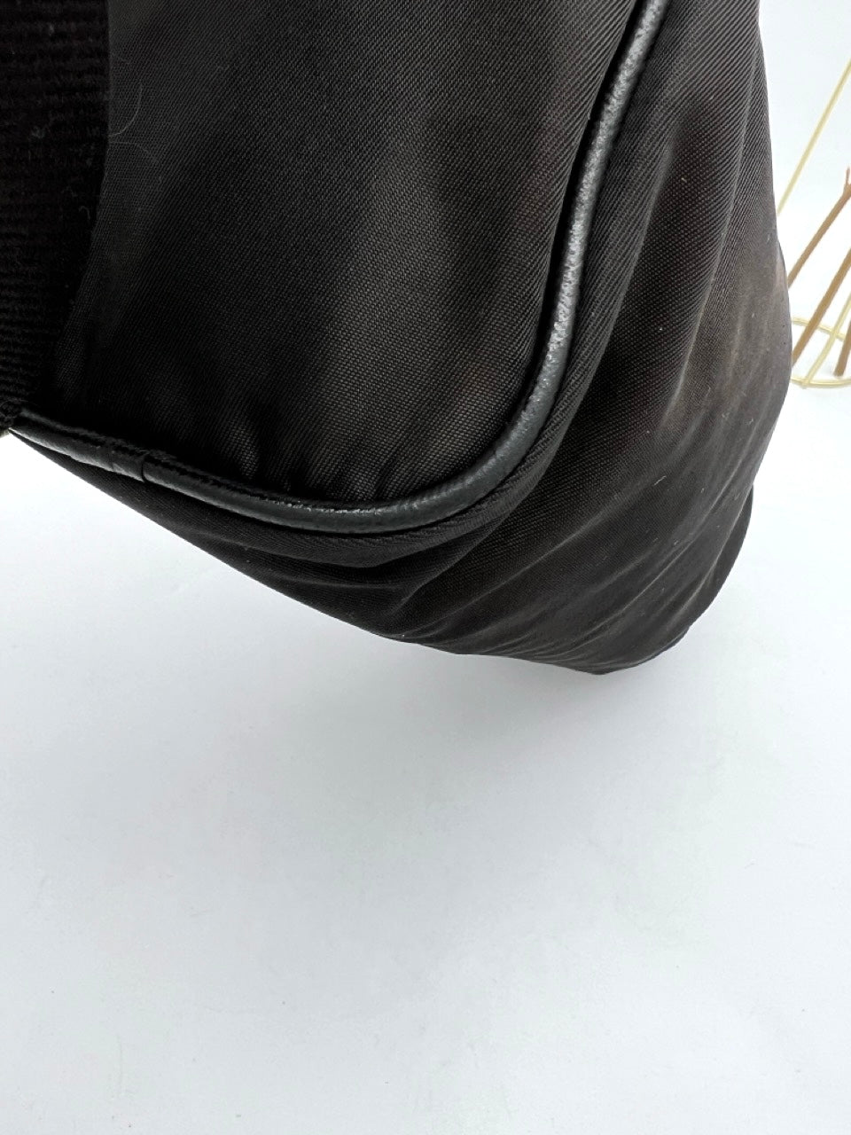 PRADA QUILTED NYLON SHOULDER BAG