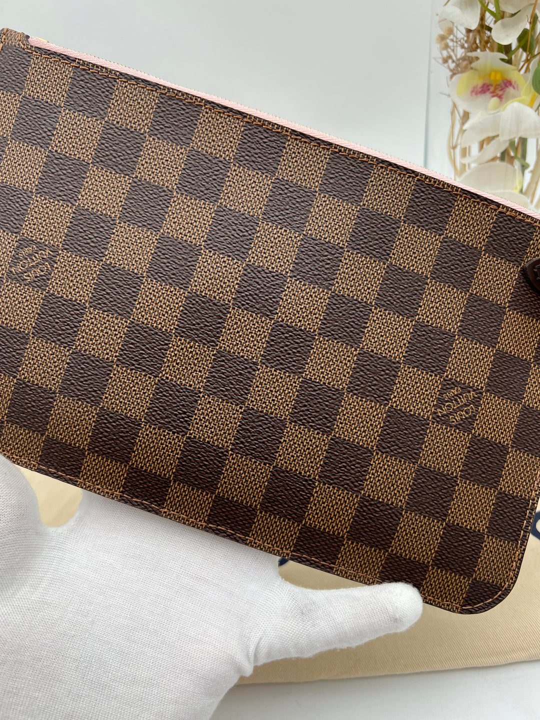 LOUIS VUITTON NEVERFULL MM DAMIER W/ POUCH (RFID)