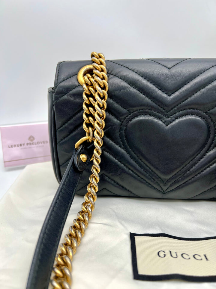 GUCCI MARMONT QUILTED GHW SHOULDER BAG