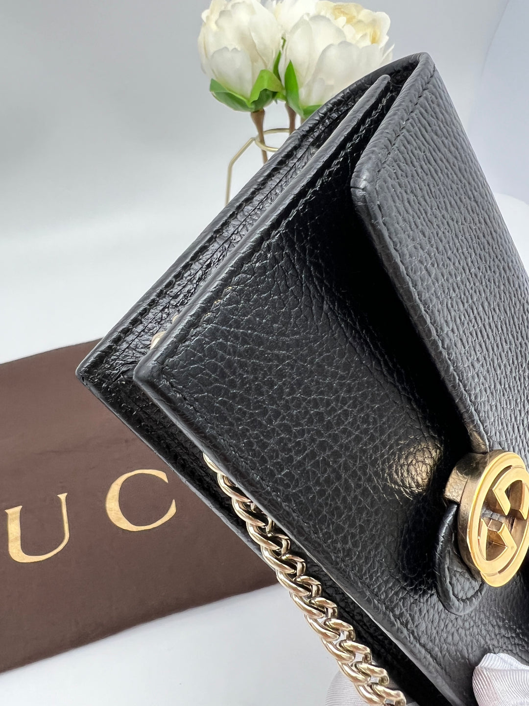 GUCCI CALFSKIN INTERLOCKING WOC