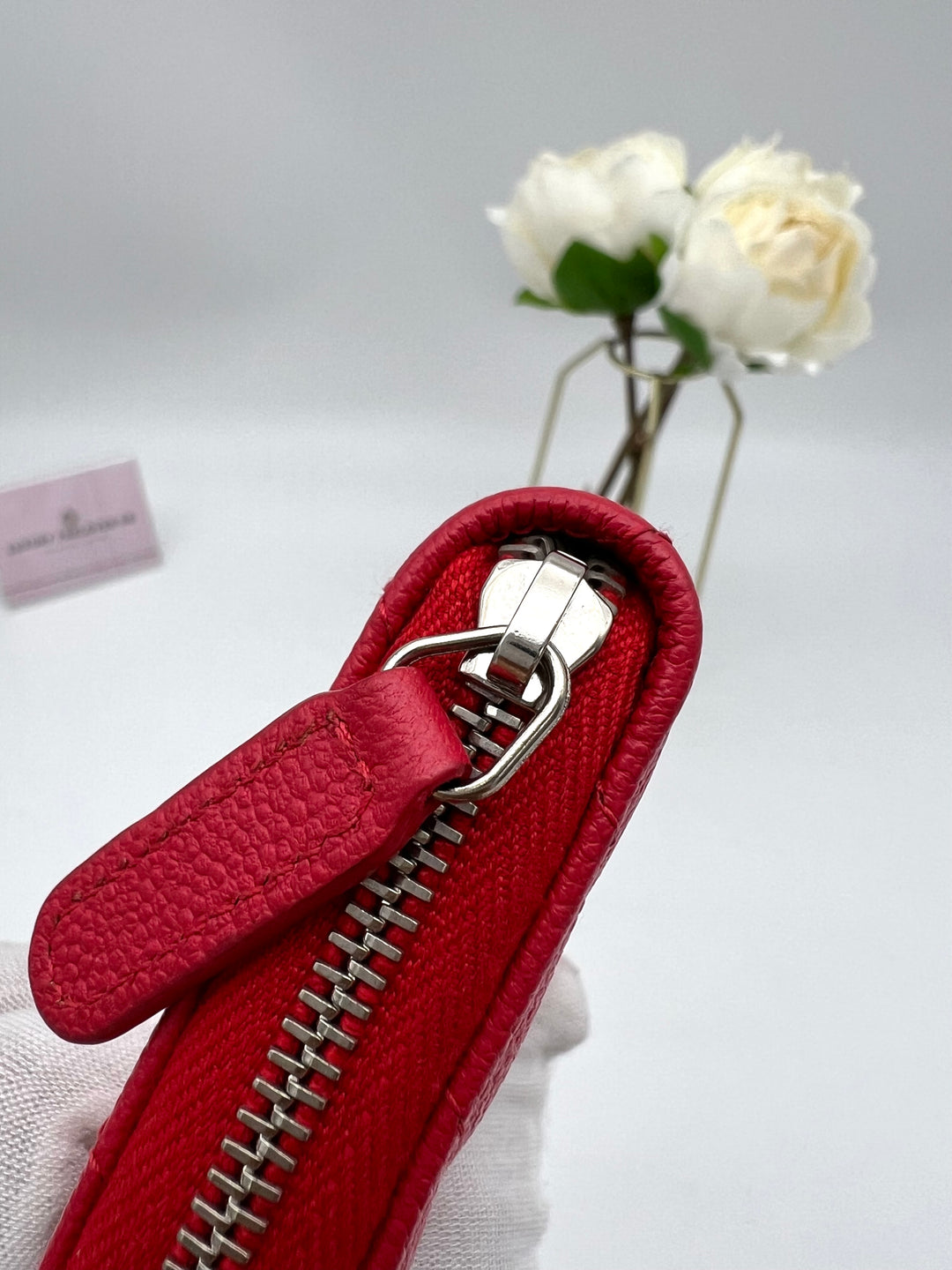 CHANEL CHEVRON ZIP COIN WALLET