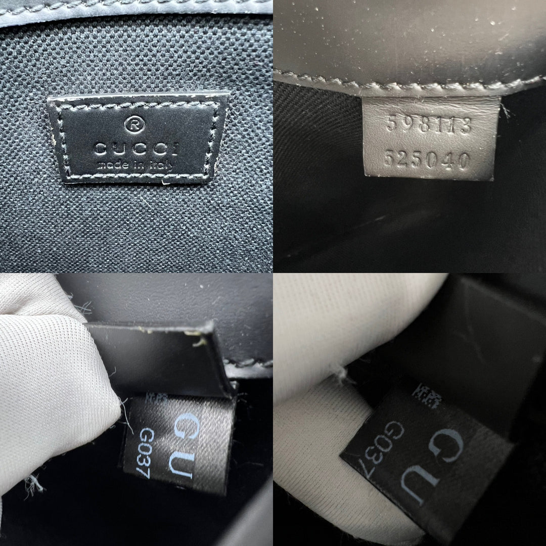 GUCCI SUPREME BLACK BELT BAG