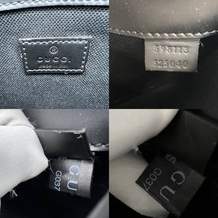 GUCCI SUPREME BLACK BELT BAG