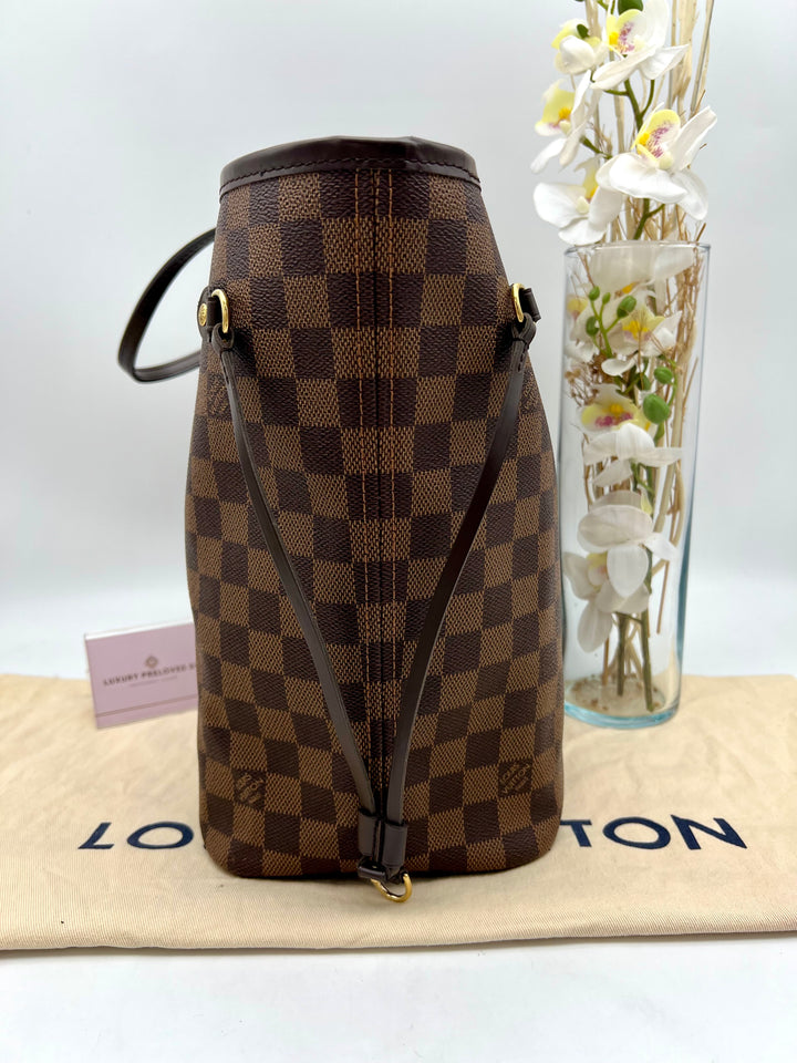 LOUIS VUITTON NEVERFULL MM DAMIER W/ POUCH (RFID)