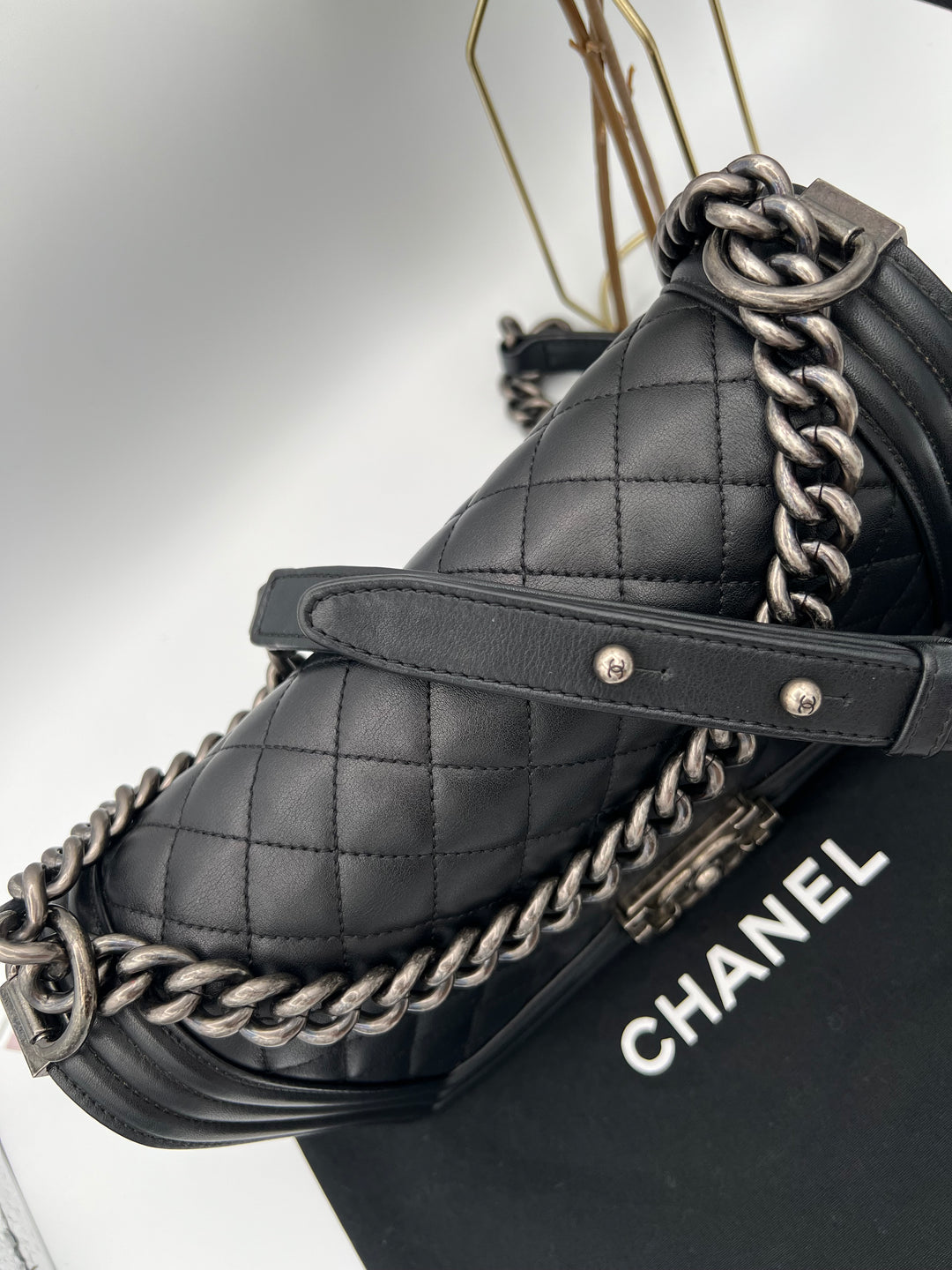 CHANEL LAMBSKIN OLD MEDIUM BOY