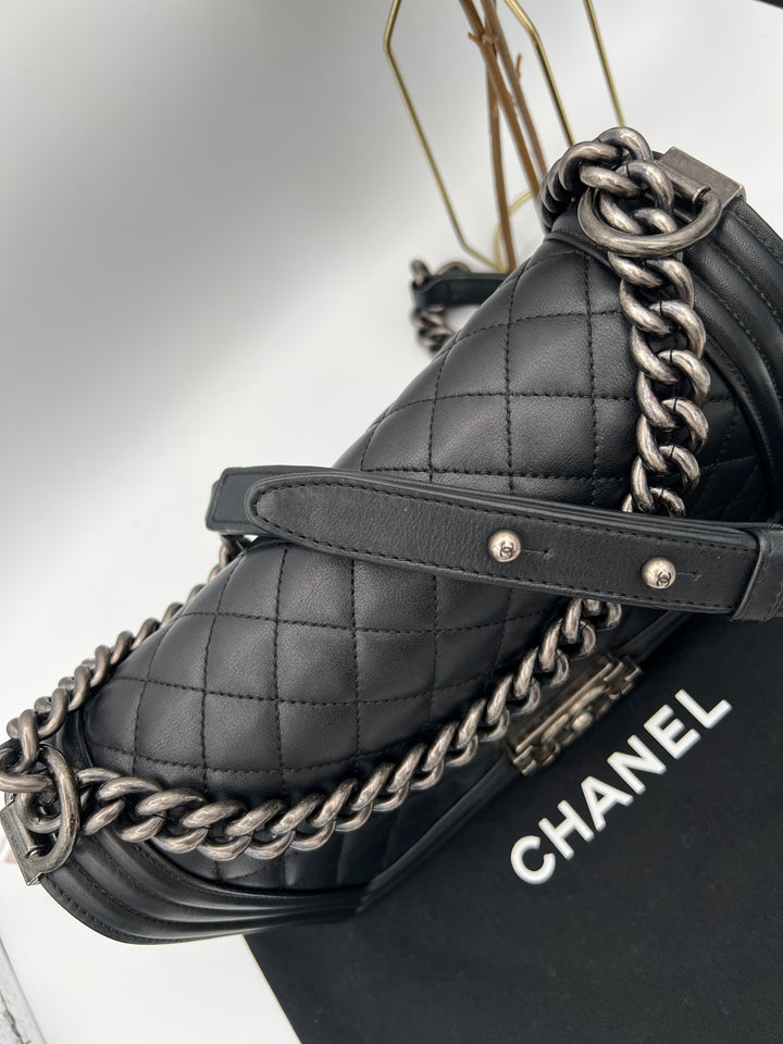 CHANEL LAMBSKIN OLD MEDIUM BOY