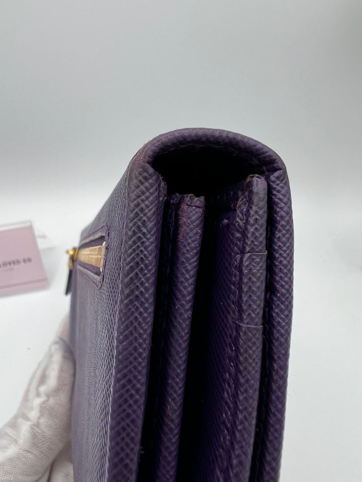PRADA WALLET RIBBON SAFFIANO LEATHER