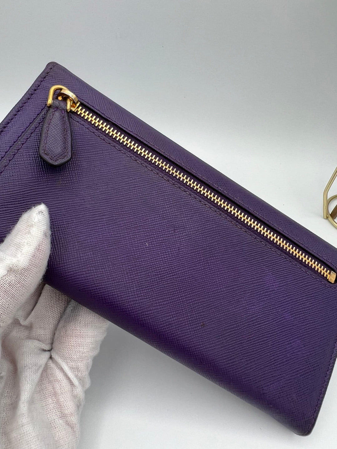 PRADA WALLET RIBBON SAFFIANO LEATHER