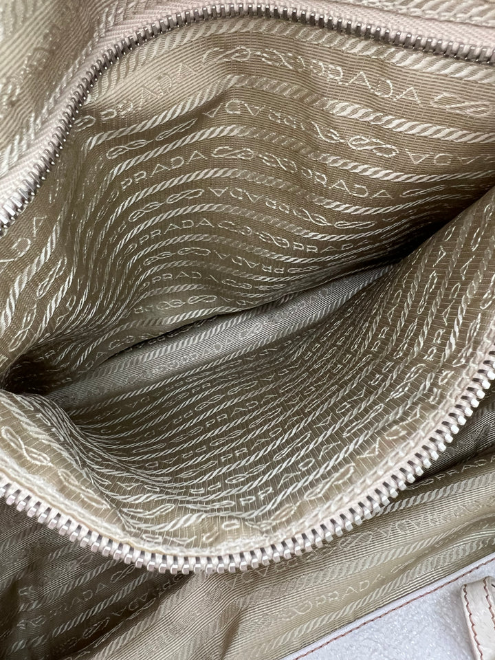 PRADA BEIGE VITELLO SHINE LEATHER