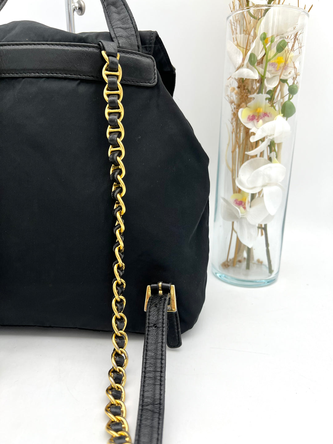 PRADA NYLON CHAIN BACKPACK