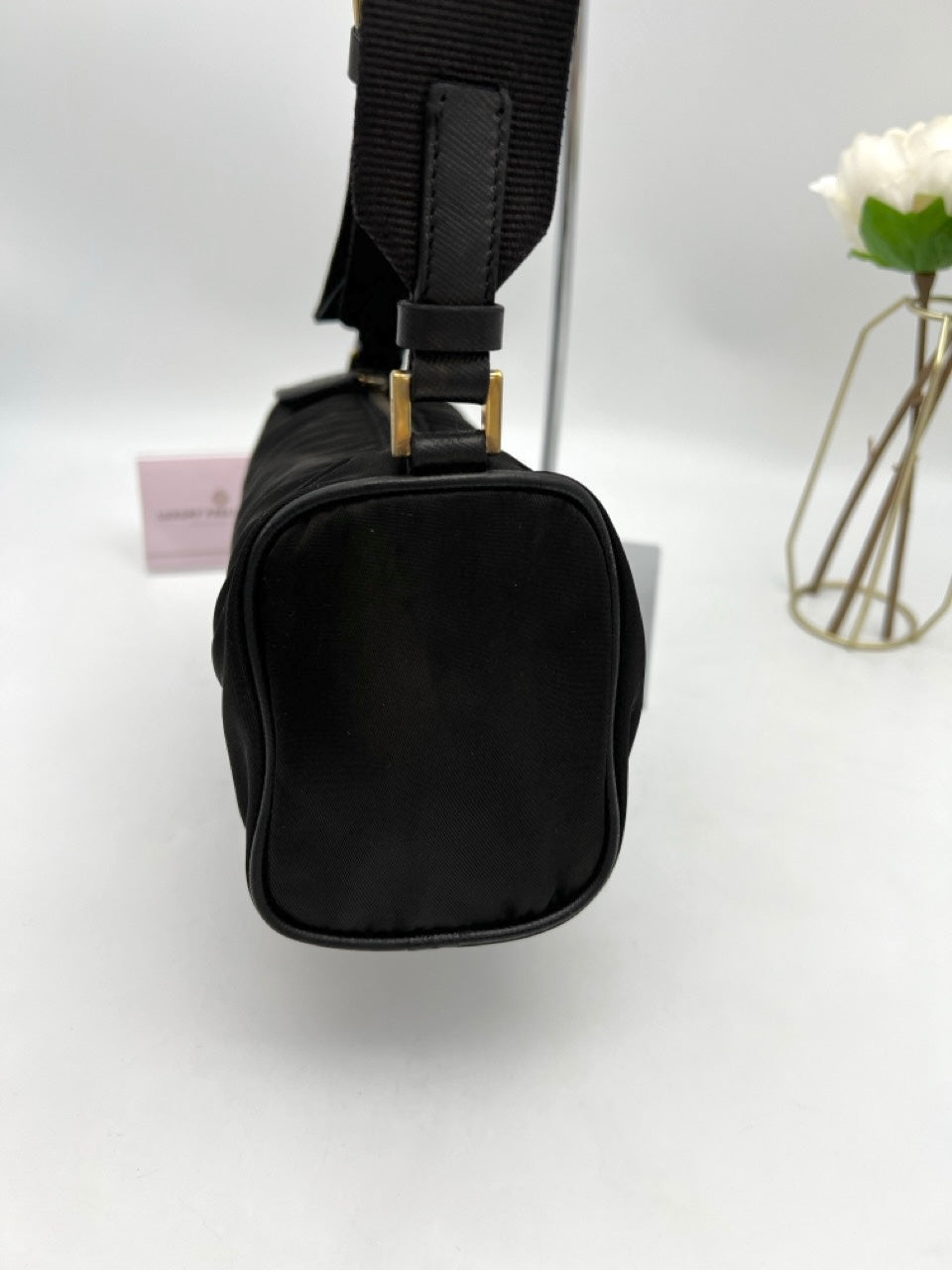 PRADA QUILTED NYLON SHOULDER BAG