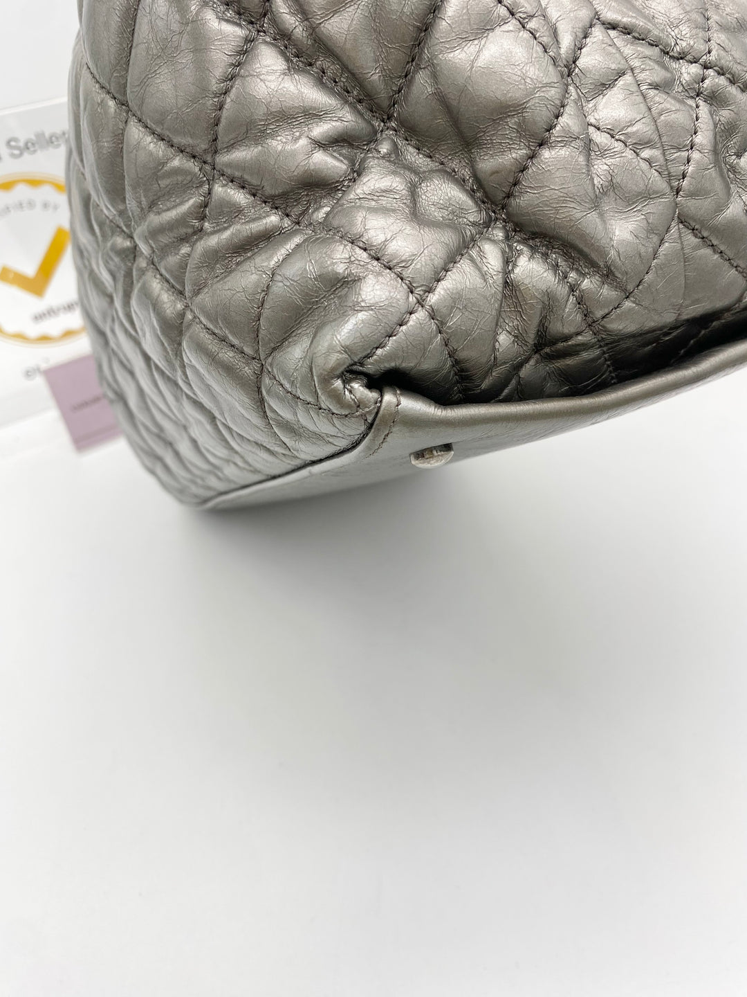 CHANEL CHAIN QUILTED SHOPPING TOTE BAG