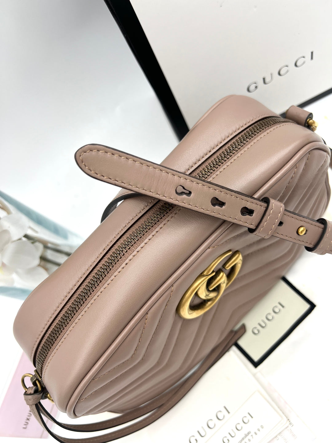 GUCCI MARMONT CAMERA QUILTED SMALL