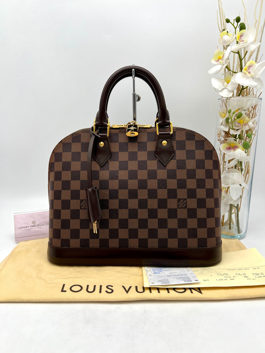 LOUIS VUITTON ALMA PM DAMIER EBENE