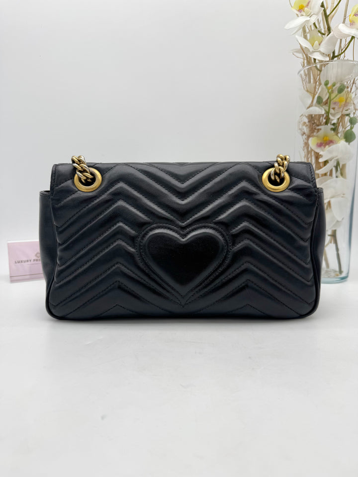 GUCCI MARMONT QUILTED GHW SHOULDER BAG