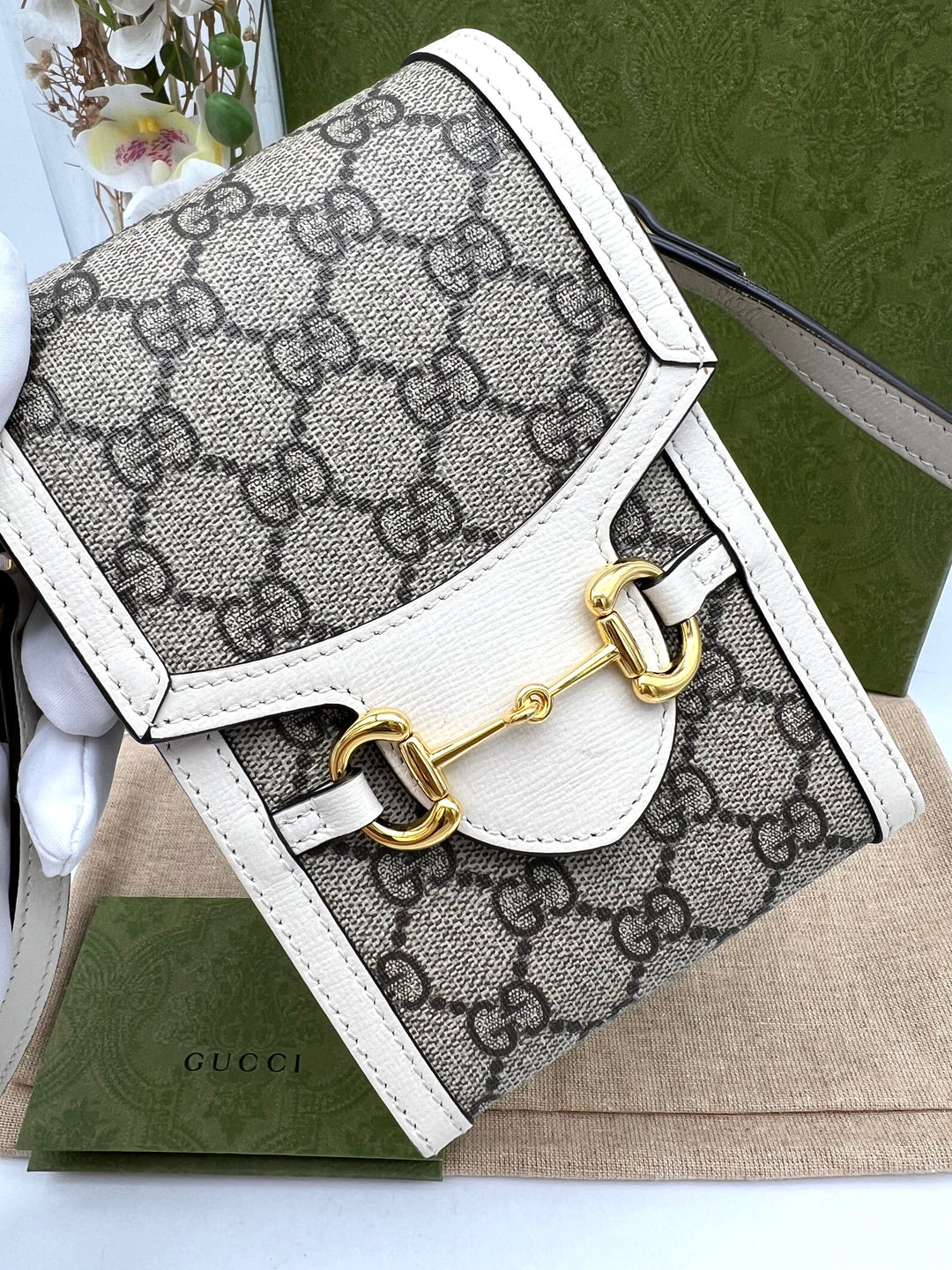 GUCCI HORSEBIT 1955 MINI CROSSBODY BAG