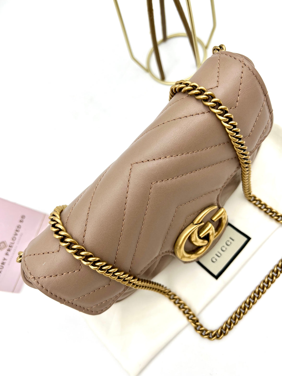 GUCCI GG MARMONT SUPER MINI METALASSE