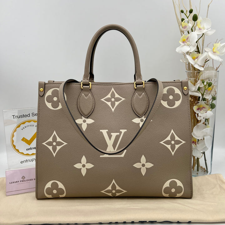 LOUIS VUITTON ON THE GO MM EMPREINTE