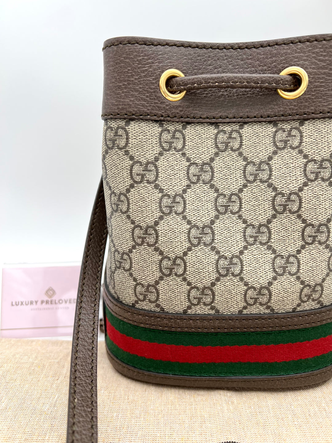 GUCCI OPHIDIA GG BUCKET CROSSBODY