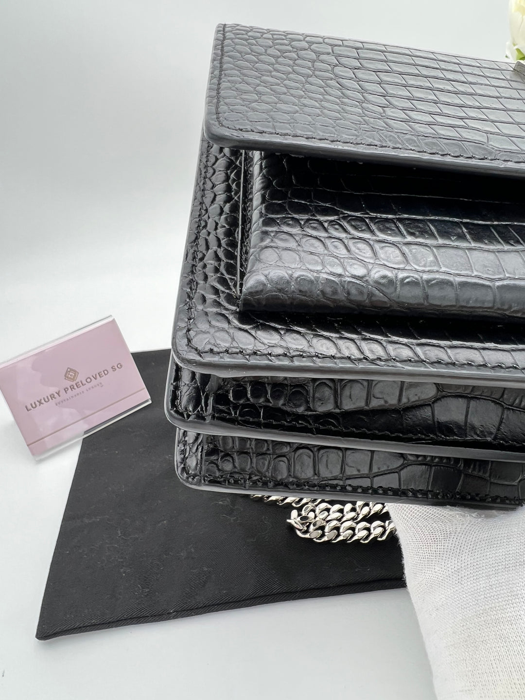 YVES SAINT LAURENT SUNSET CHAIN SHOULDER BAG