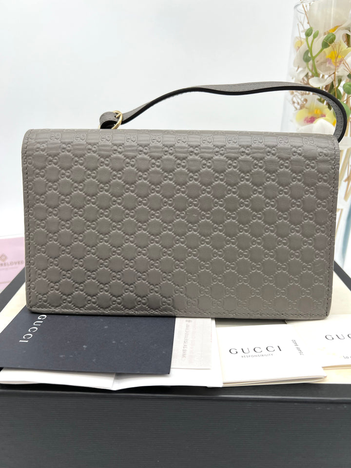 GUCCI GUCCISSIMA WALLET ON STRAP BAG