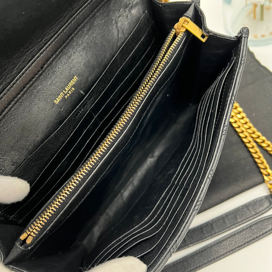 YVES SAINT LAURENT BECKY WALLET ON CHAIN