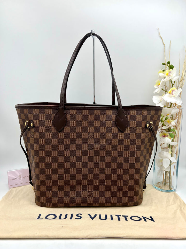 LOUIS VUITTON NEVERFULL MM DAMIER W/ POUCH (RFID)