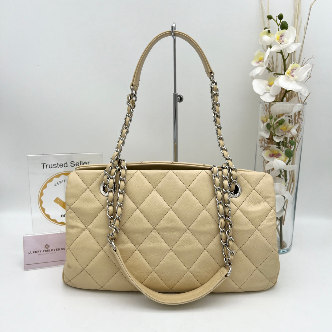 CHANEL SOFT CAVIAR PETIT TIMELESS TOTE PTT