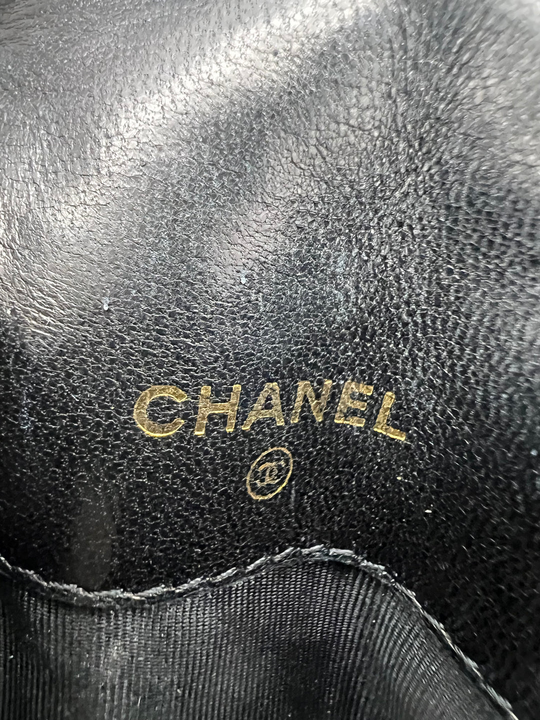 CHANEL VINTAGE  PATENT CASE/CARDCASE