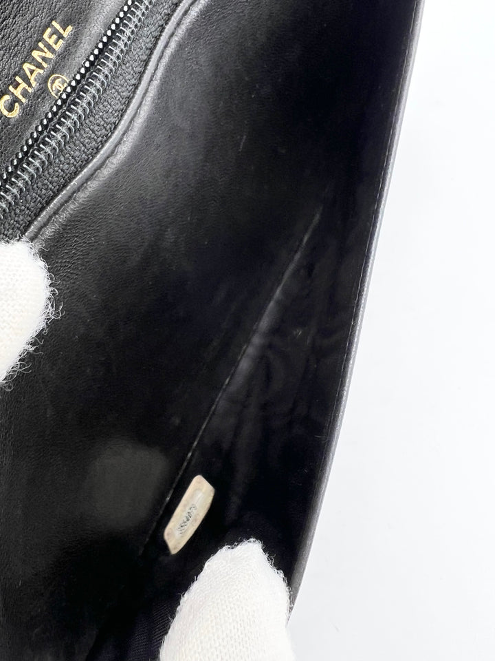 CHANEL LAMBSKIN TIMELESS CLUTCH