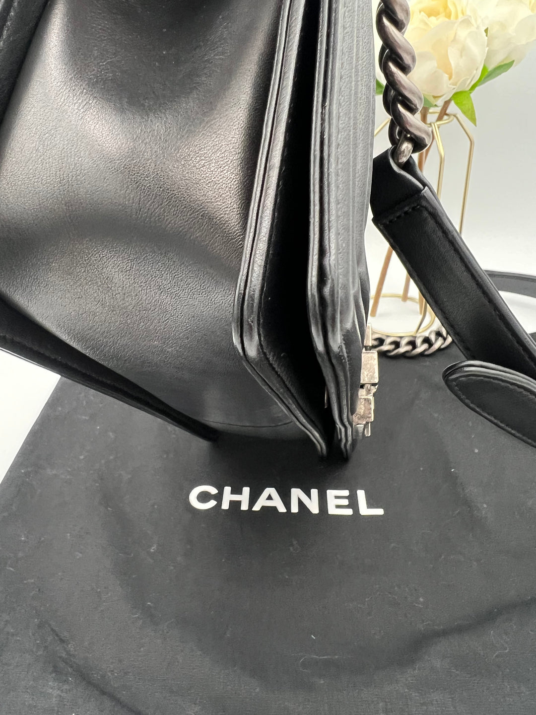 CHANEL LAMBSKIN OLD MEDIUM BOY
