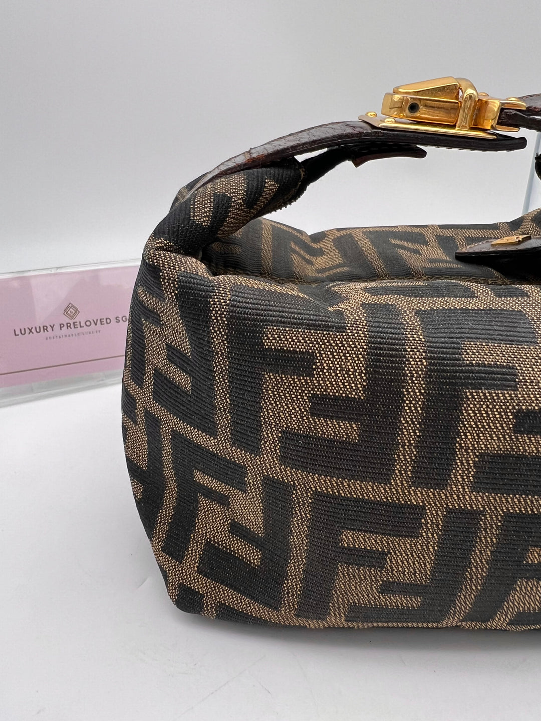 FENDI ZUCCA CANVAS SMAL HANDBAG