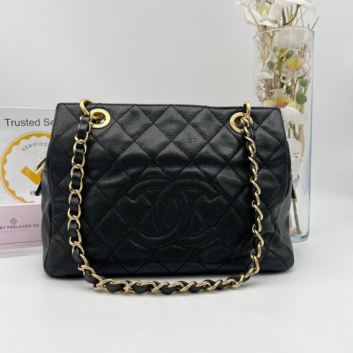 CHANEL CAVIAR PETIT TIMELESS TOTE PTT