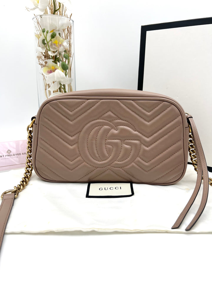 GUCCI MARMONT CAMERA QUILTED SMALL