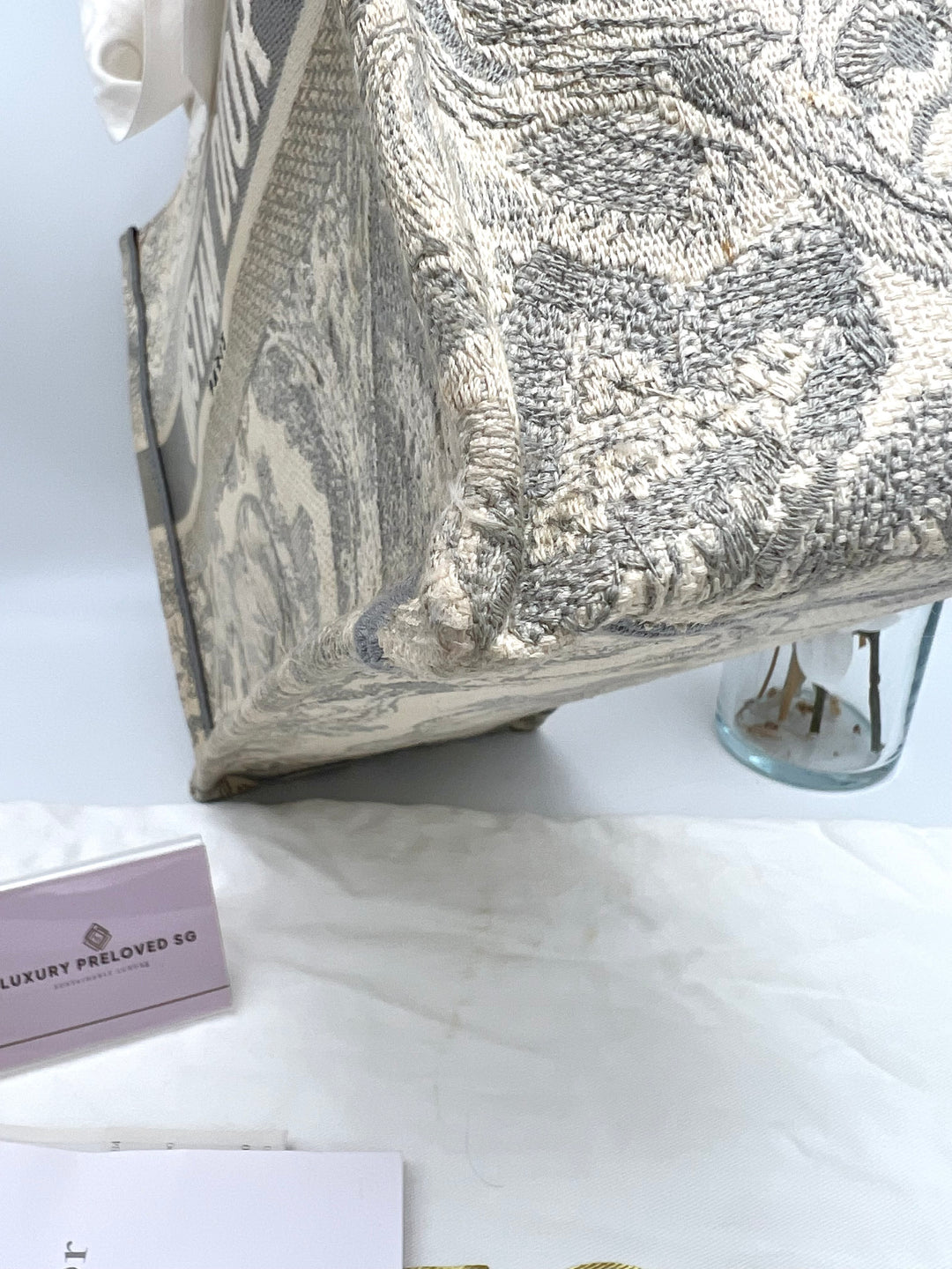 CHRISTIAN DIOR OBLIQUE BOOK TOTE GREY