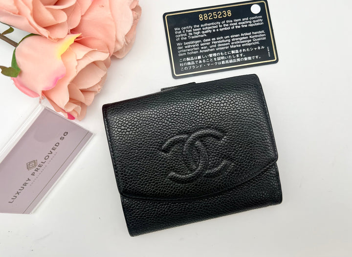 CHANEL CAVIAR TIMELESS WALLET VINTAGE