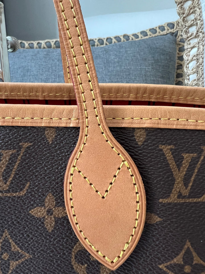 LOUIS VUITTON NEVERFULL MM MONOGR W/ POUCH ( RFID )