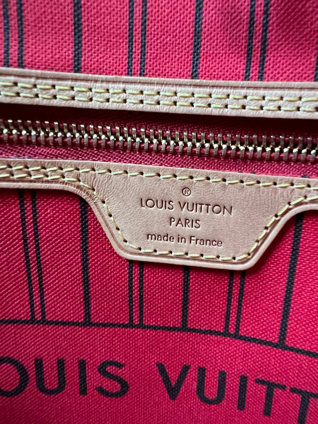 LOUIS VUITTON NEVERFULL MM MONOGR W/ POUCH ( RFID )