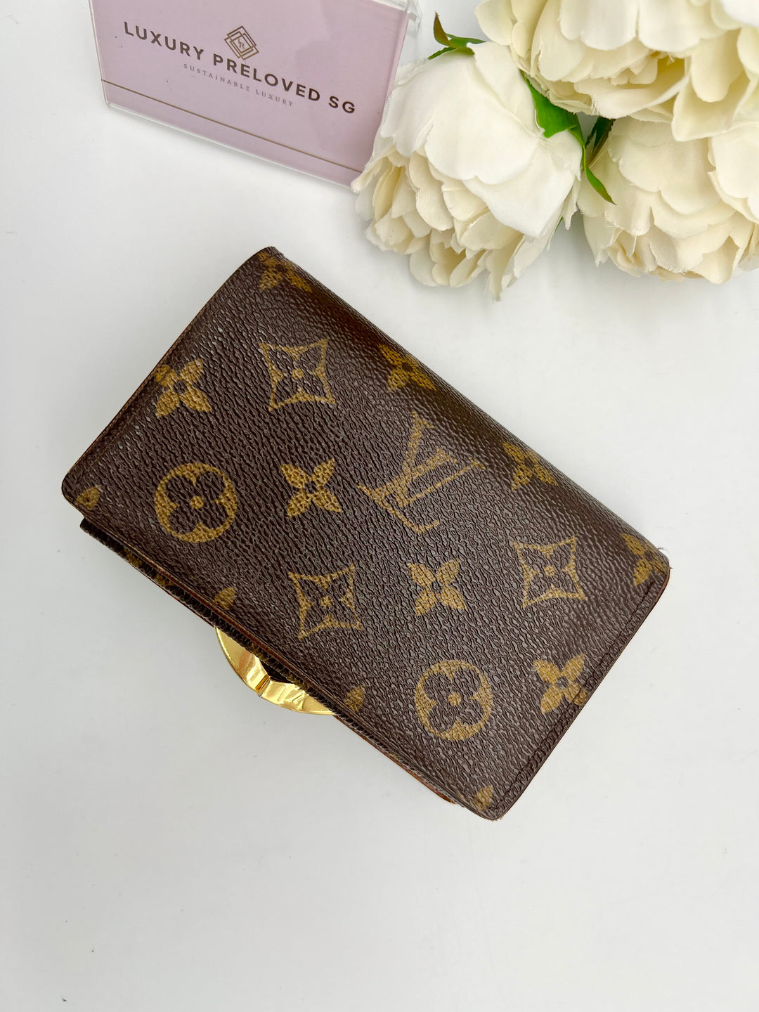 LOUIS VUITTON KISSLOCK WALLET MONOGRAM