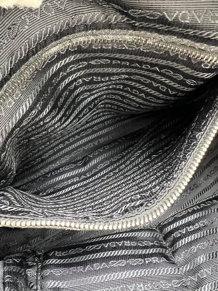 PRADA QUILTED TESSUTO CHAIN SHOULDER BAG