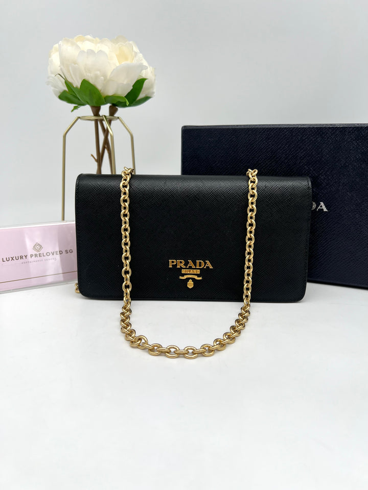 PRADA SAFFIANO CHAIN BAG