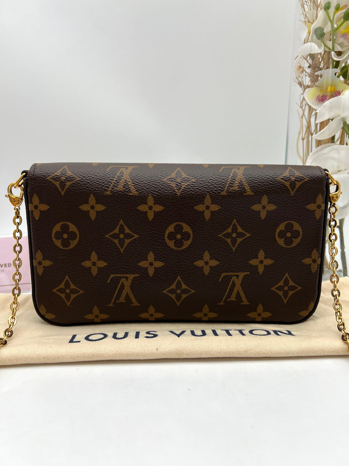 LOUIS VUITTON FELICIE MONOGRAM( RFID )