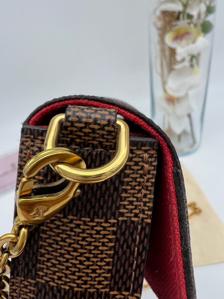 LOUIS VUITTON FELICIE DAMIER EBENE
