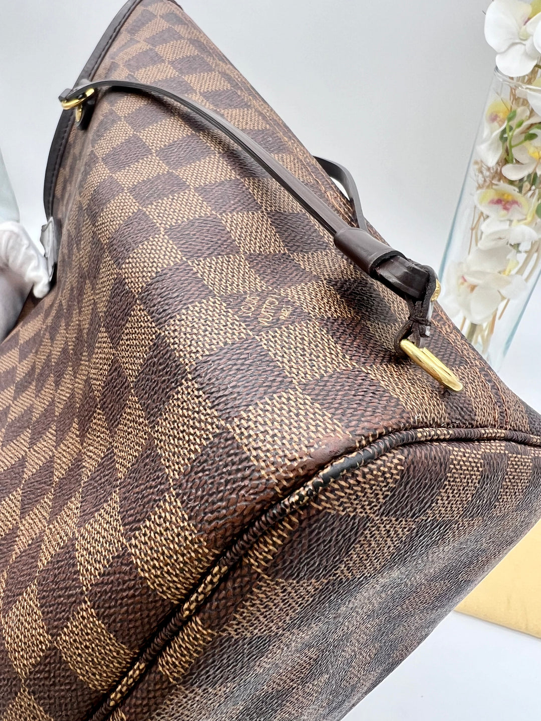 LOUIS VUITTON NEVERFULL MM DAMIER EBENE