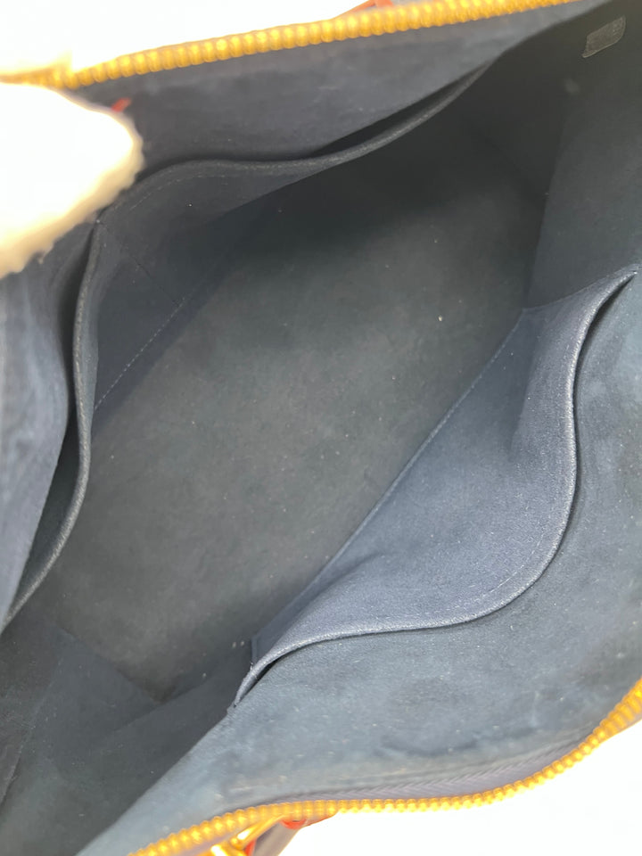 LOUIS VUITTON V TOTE MARINE ROUGE MM EMPRIENTE