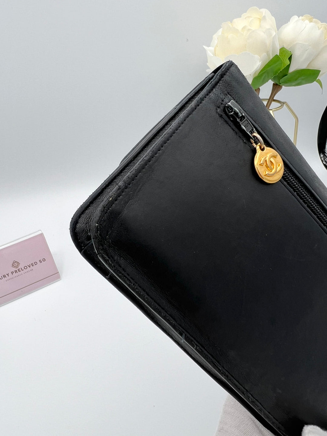 CHANEL LAMBSKIN TIMELESS CLUTCH